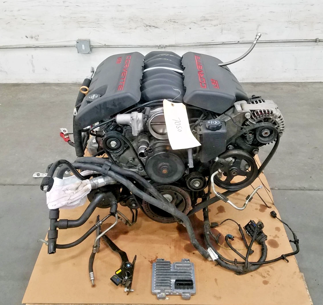 LS3 6.2L 430hp Wet Sump Engine 48k Miles 2008 Corvette C6 Vert #7050 N3